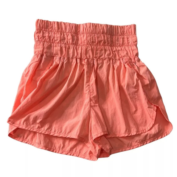 FP Movement by Free People Pants - FREE PEOPLE Movement Peach Orange Athletic Running Shorts Women’s Size LARGE GYM